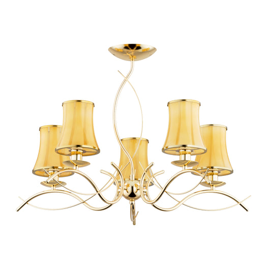 CEILING LAMP ALFA MONZA ART. Gold 5 x E14