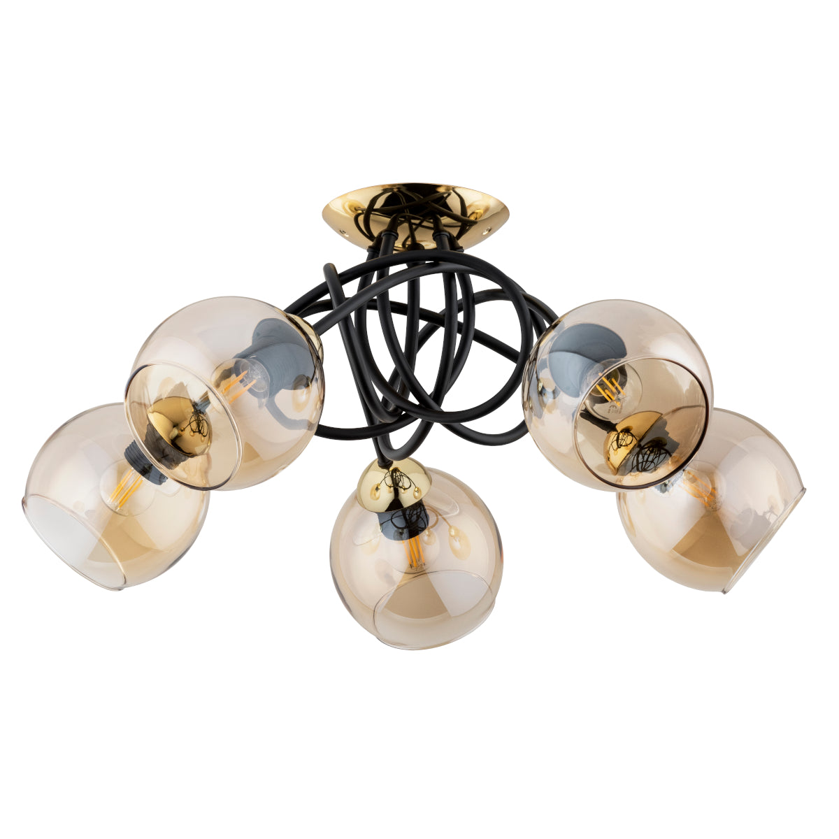 CEILING LAMP ALFA MODENA Black 5 x E27