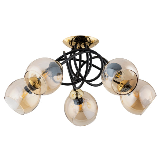 CEILING LAMP ALFA MODENA Black 5 x E27