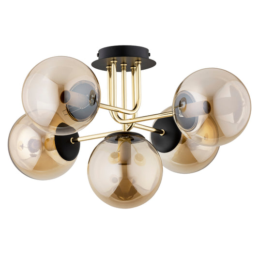 CEILING LAMP ALFA BOSS Gold 5 x E14