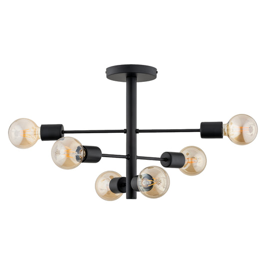 CEILING LAMP ALFA BRISK Black 6 x E27