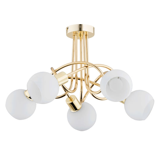 CEILING LAMP ALFA ERYKA Gold 5 x E14