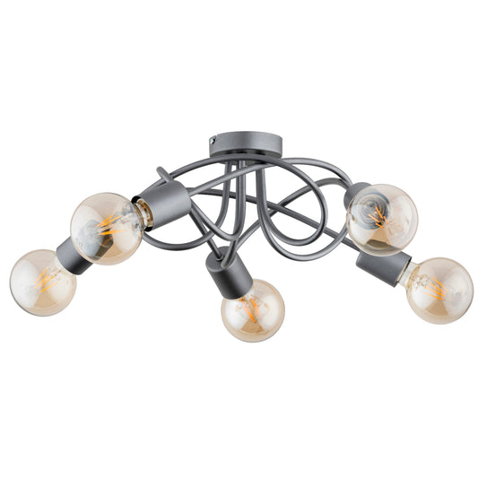 CEILING LAMP ALFA BOSTON Silver 5 x E27