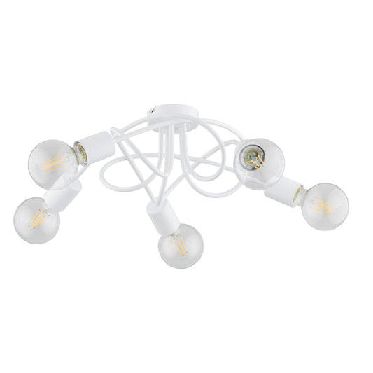 CEILING LAMP ALFA BOSTON White 5 x E27