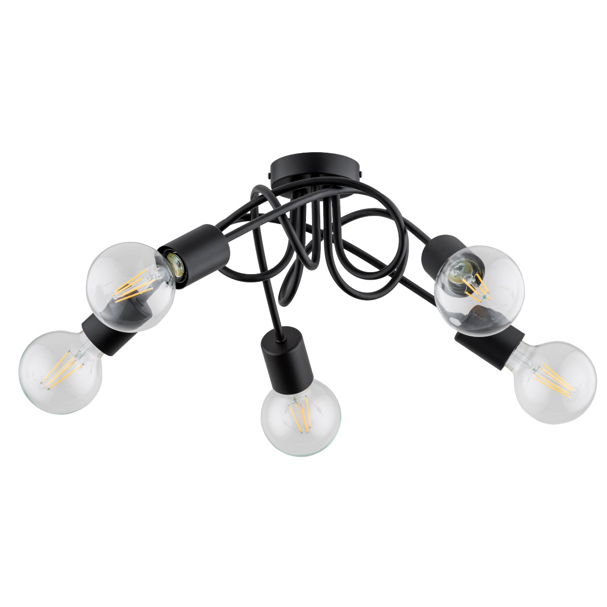 CEILING LAMP ALFA INTER Black 5 x E27