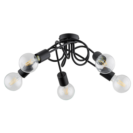 CEILING LAMP ALFA INTER Black 5 x E27