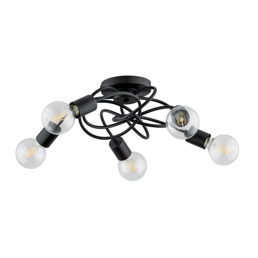 CEILING LAMP ALFA MA x IS Black 5 x E27