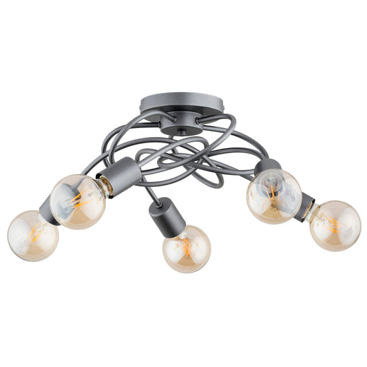 CEILING LAMP ALFA MA x IS Silver 5 x E27
