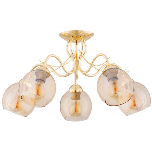 CEILING LAMP ALFA NARIA Gold 5 x E27