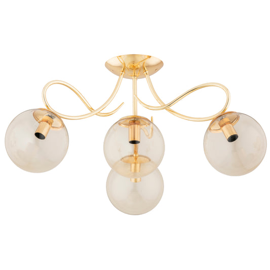 CEILING LAMP ALFA O x A Gold 4 x E14