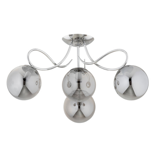 CEILING LAMP ALFA O x A Chrome 4 x E14