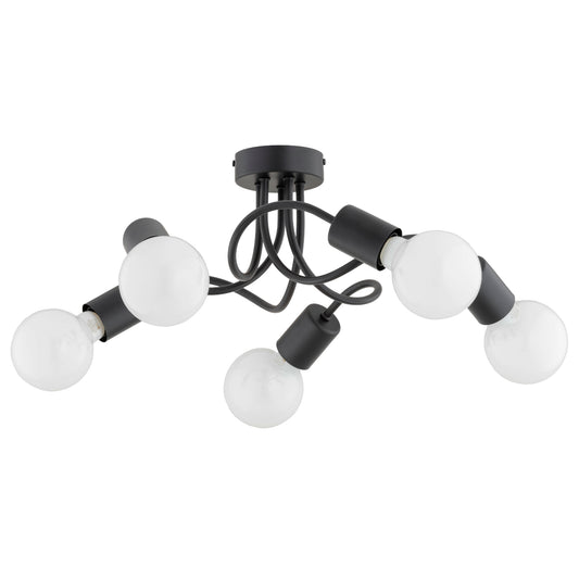 CEILING LAMP ALFA NILL Black 5 x E27