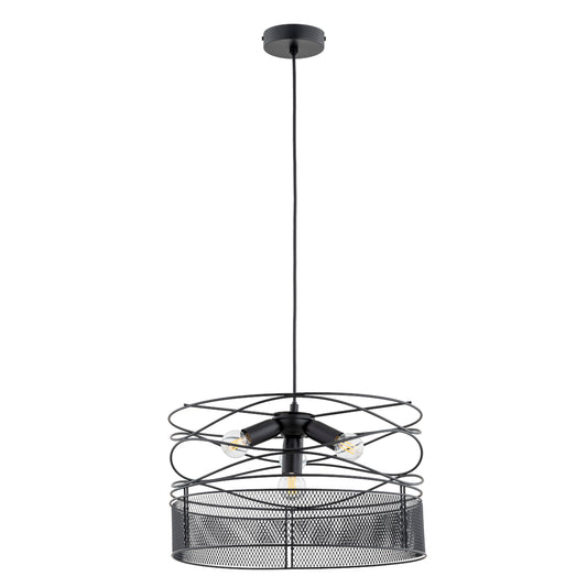 PENDANT LAMP DIUK NET Black 4 x E27