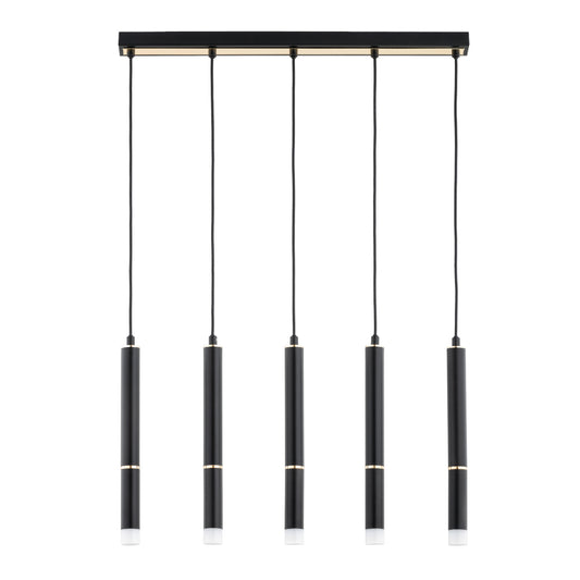 PENDANT LAMP ALFA DERSO Black & Gold 5 x G9