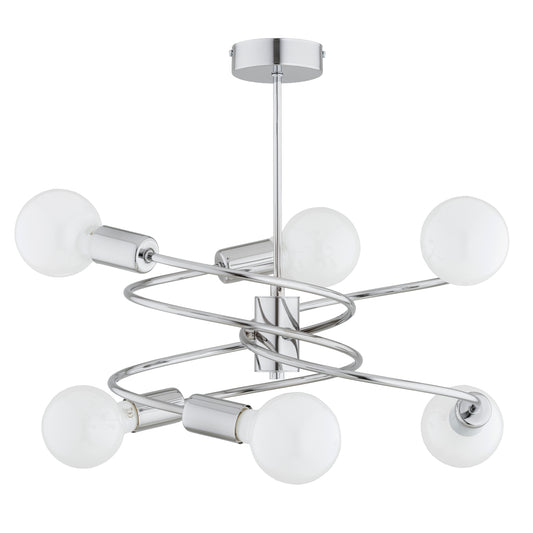 CEILING LAMP ALFA DISCO Chrome 6 x E27