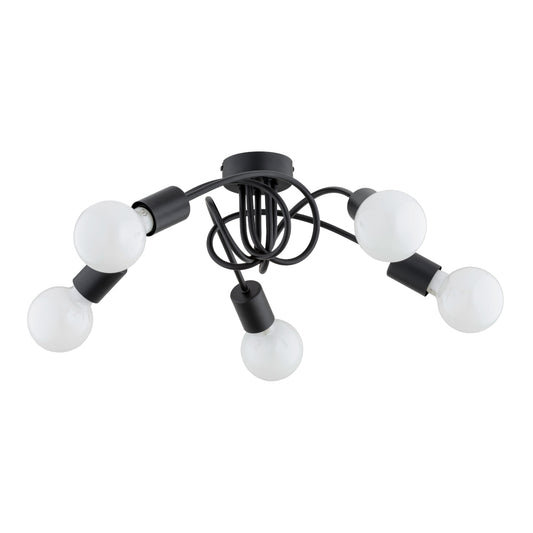 CEILING LAMP ALFA FARTA Black 5 x E27
