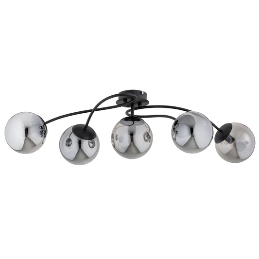 CEILING LAMP ALFA GILIAN Black 5 x E14