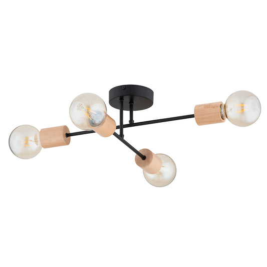 CEILING LAMP ALFA LA-STENA Black 4 x E27