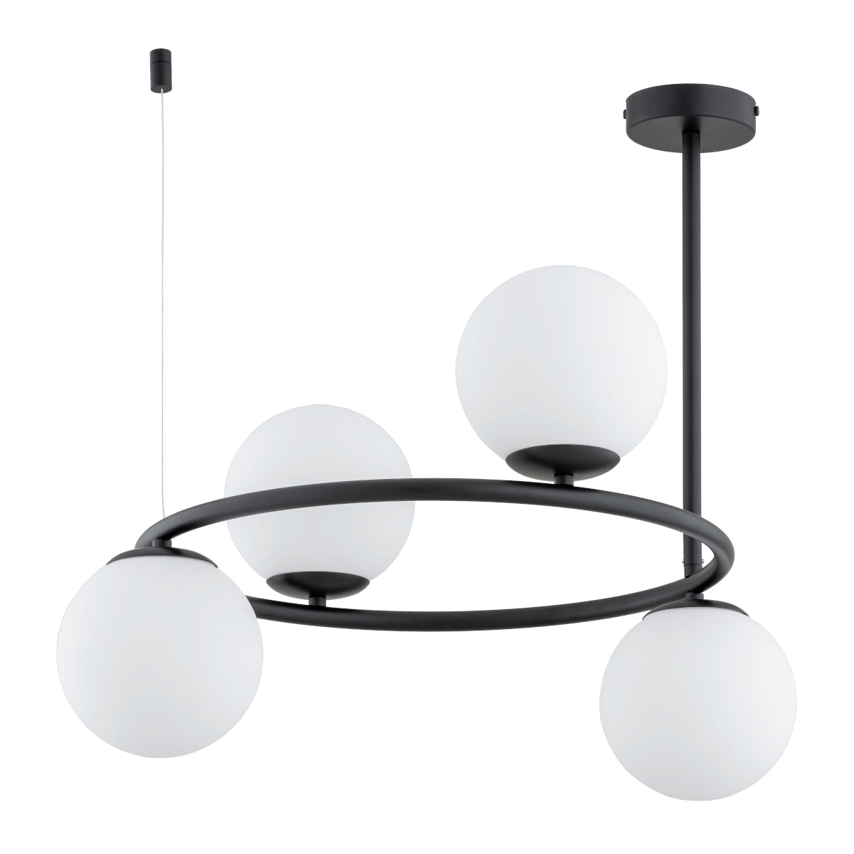 CEILING LAMP ALFA RINGO A-4 Black & White 4 x E14