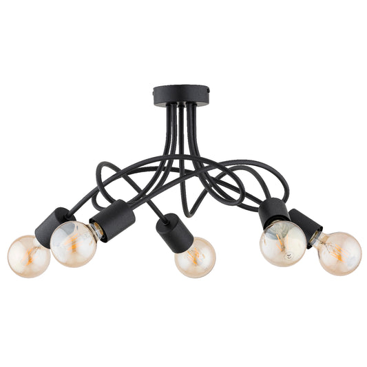 CEILING LAMP ALFA ERGO PRO Black 5 x E27