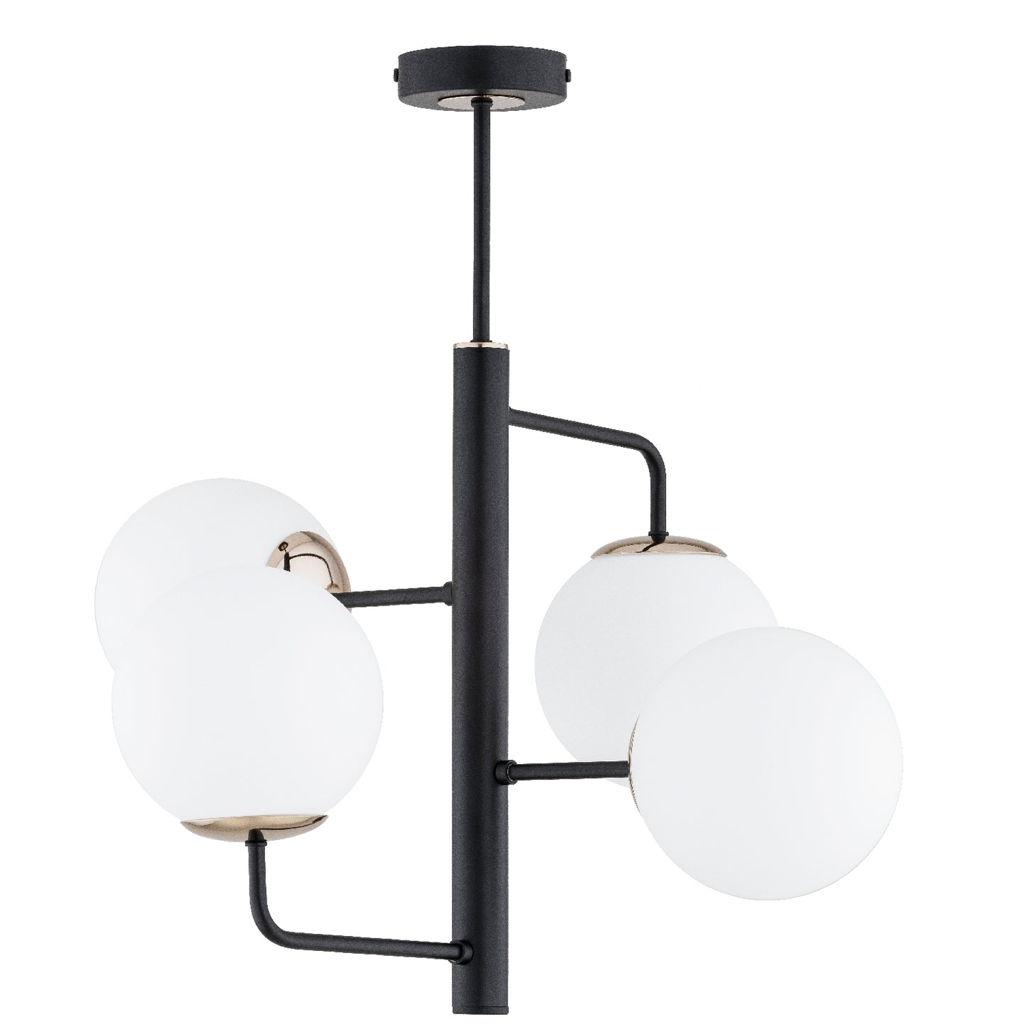 CEILING LAMP ALFA LAMUR Black & White 4 x E14