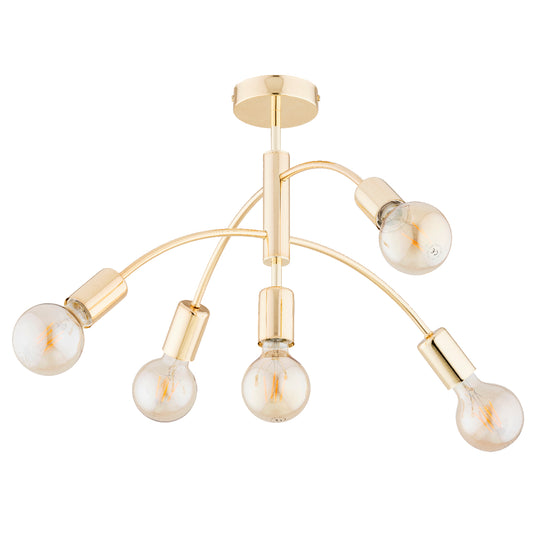 CEILING LAMP ALFA ARINI Gold 5 x E27