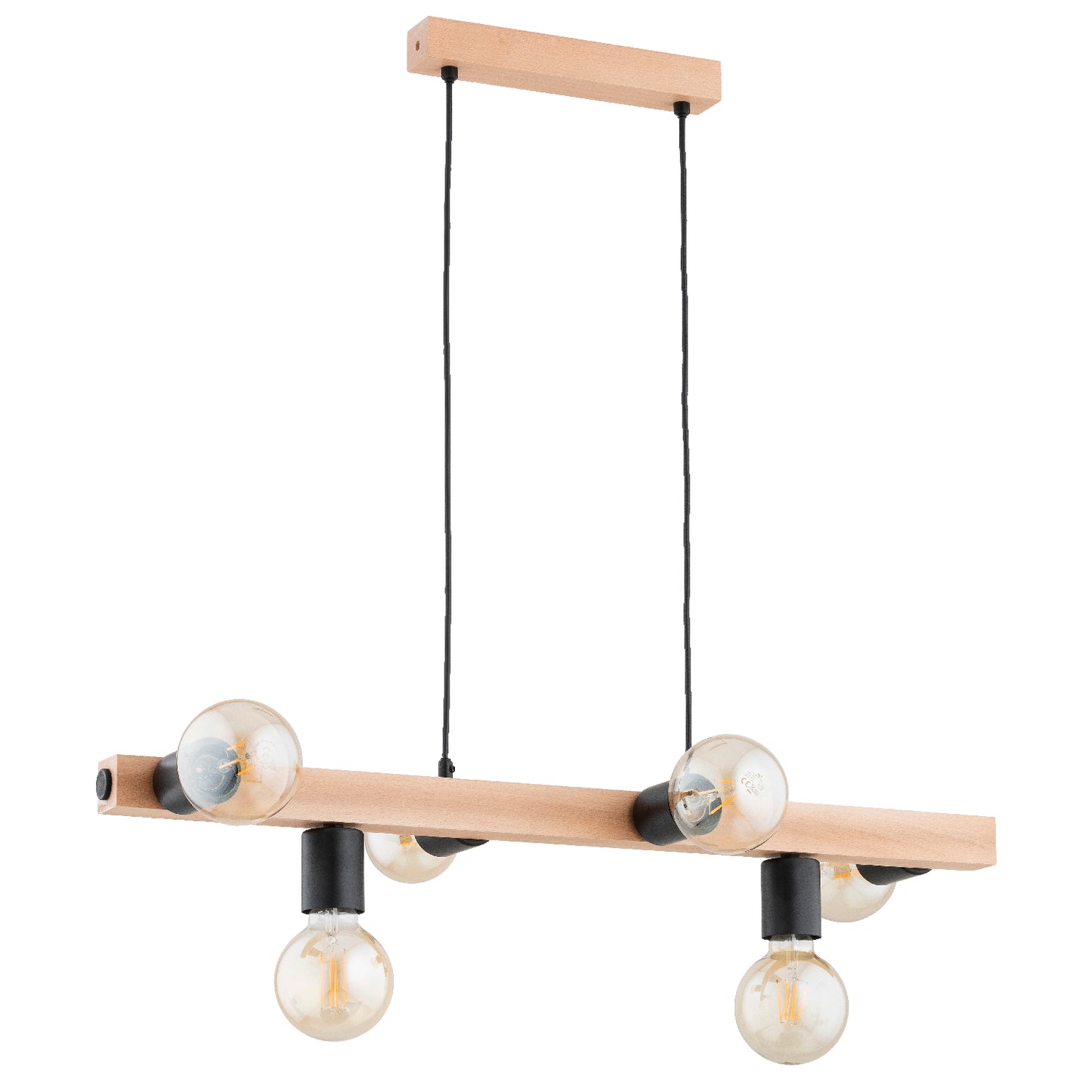PENDANT LAMP ALFA IMPULS Wooden 6 x E27