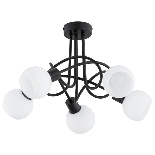 CEILING LAMP ALFA ERYKA Black 5 x E14