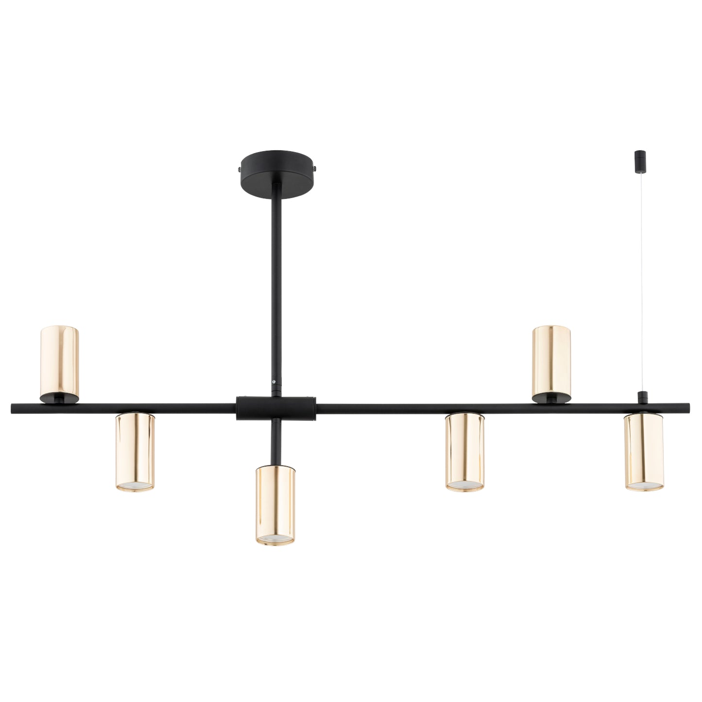 CEILING LAMP ALFA SAUR Black & Gold 6 x GU10