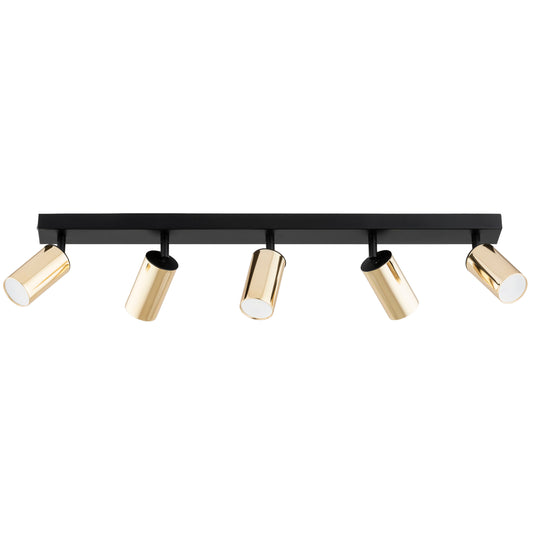 CEILING LAMP ALFA ATLET Black & Gold 5 x GU10