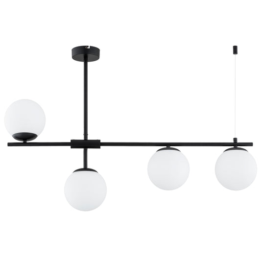 CEILING LAMP ALFA FORT Black & White 4 x E14