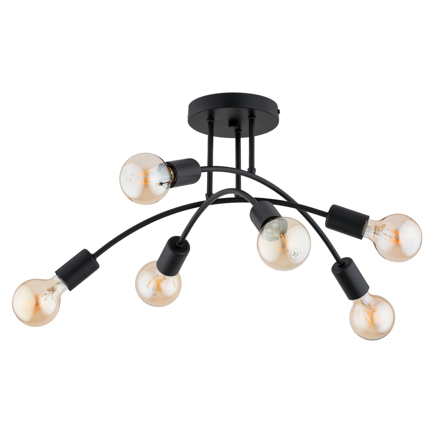 CEILING LAMP ALFA LANTI Black 6 x E27