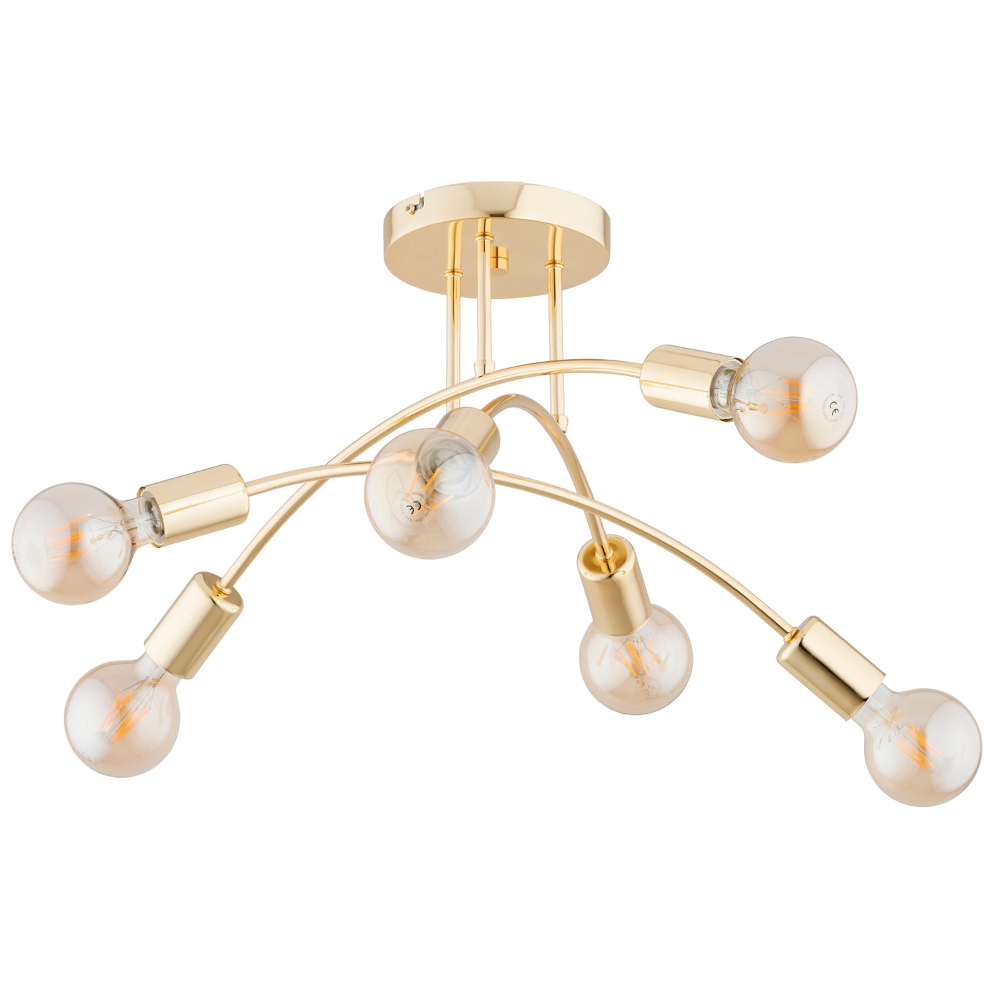 CEILING LAMP ALFA LANTI Gold 6 x E27