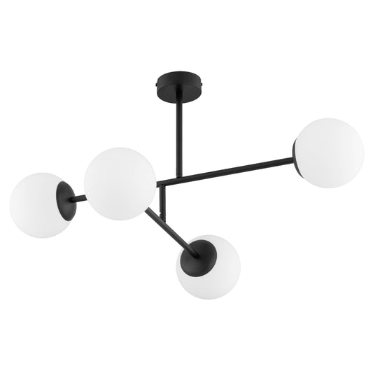 CEILING LAMP ALFA DILON Black & White 4 x E14
