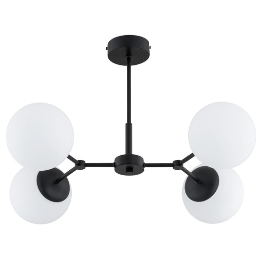 CEILING LAMP ALFA FOTON Black & White 4 x E14
