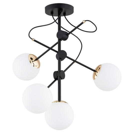 CEILING LAMP ALFA OLIMP Black & Gold 4  x  E14
