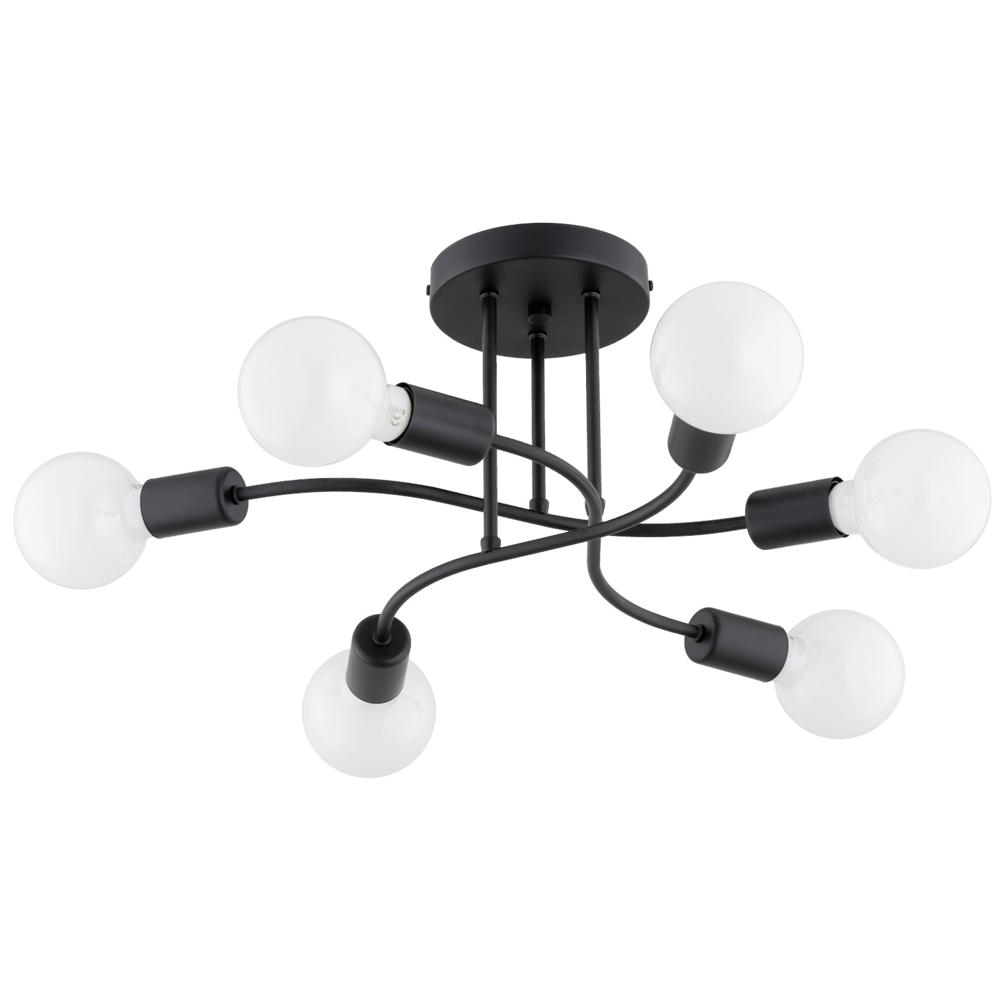 CEILING LAMP ALFA SEJNO Black 6 x E27