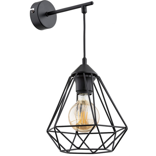 WALL LAMP ALFA KOSMOS Black 1 x E27