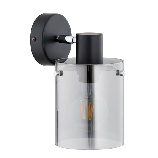 WALL LAMP ALFA ESSENT Black & Chrome 1 x E27