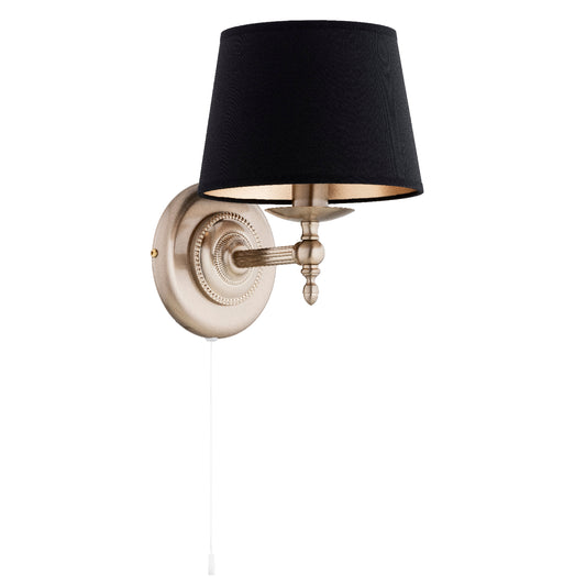 WALL LAMP ALFA ROKSANA Gold & Black 1 x E14
