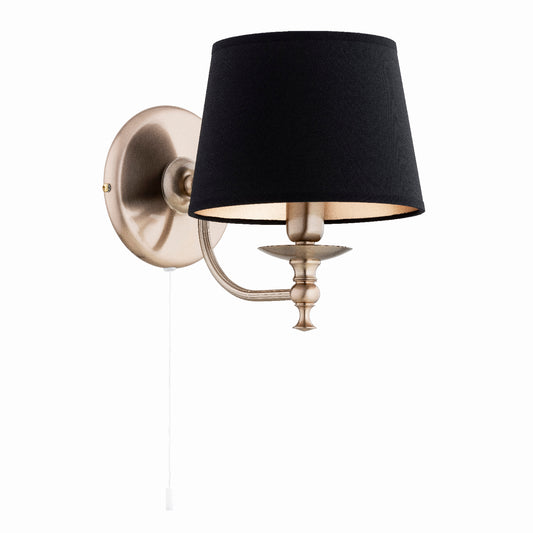 WALL LAMP ALFA ROSETTA 63 Gold & Black 1 x E14