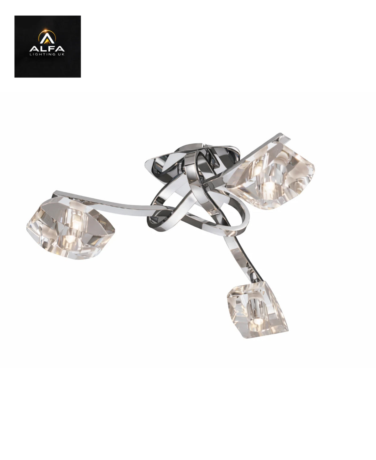 Mantra | ALFA M0419 | 3 Light | Ceiling Light | Chrome - CLEARANCE