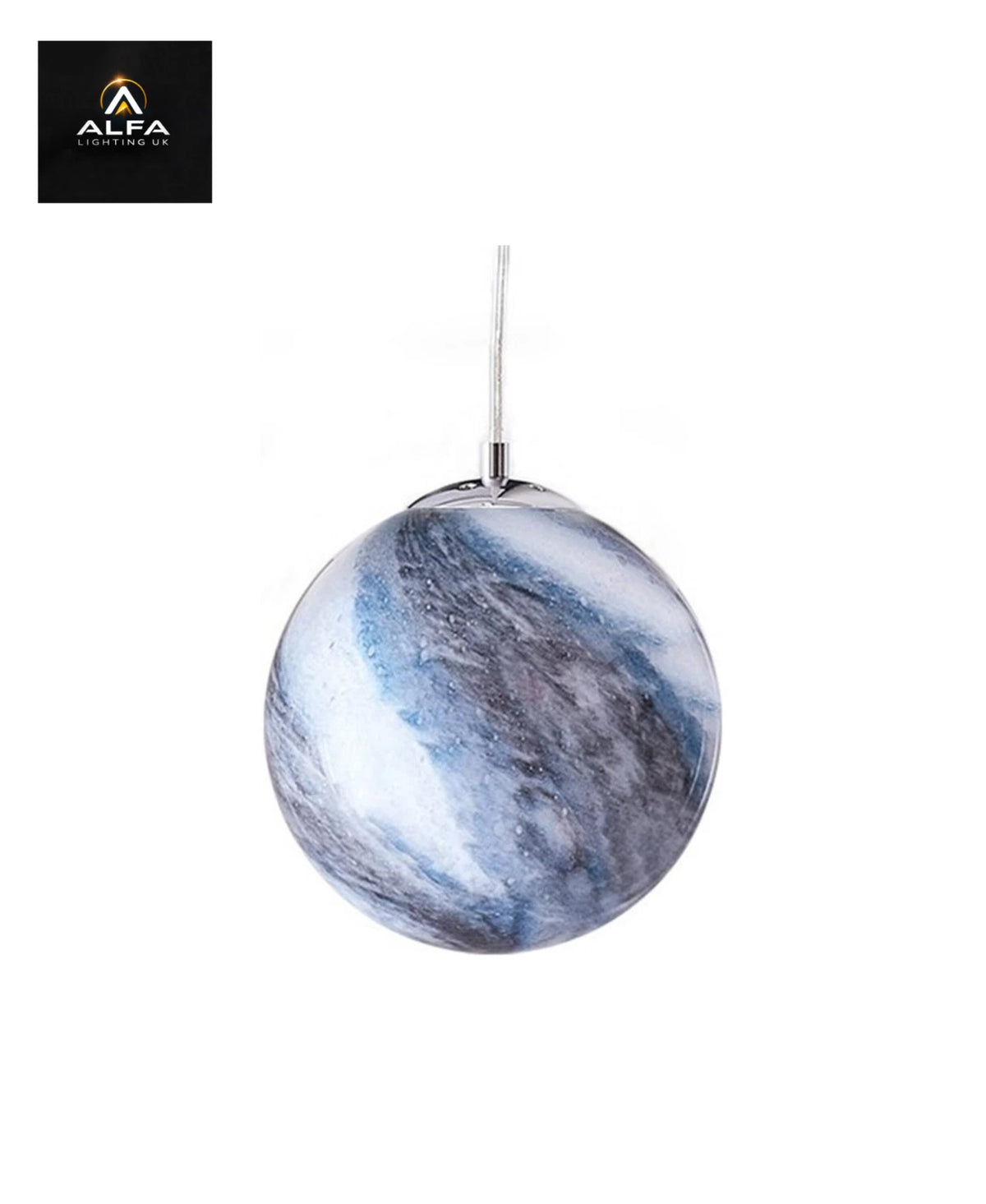 Bravo Lighting | 1193 | GALAXY | 1 Light Pendent | Neptune | Large - CLEARANCE
