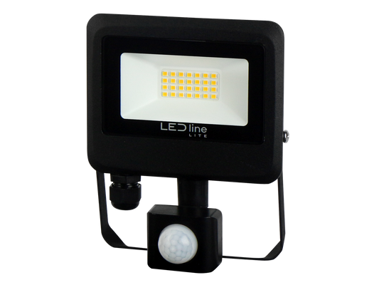 20W LED Flood Light | PIR Sensor | 2000lm | 4000K | IP65