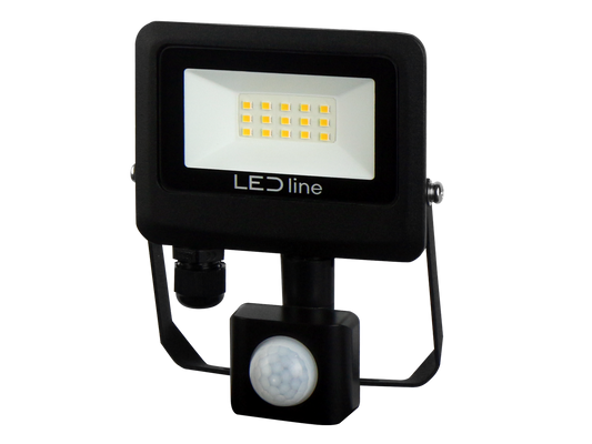 10W LED Flood Light | PIR Sensor | 1000lm | 4000K | IP65
