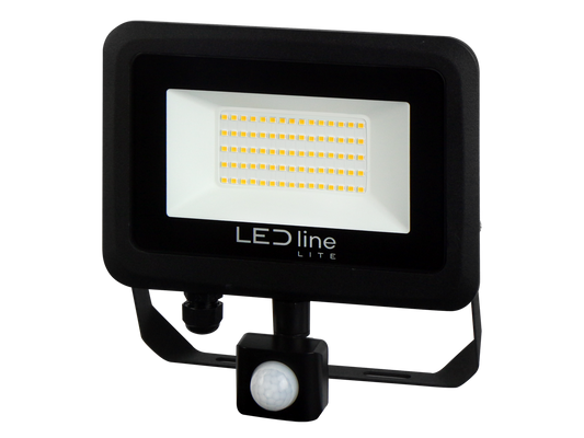 50W LED Flood Light | PIR Sensor | 5000lm | 4000K | IP65