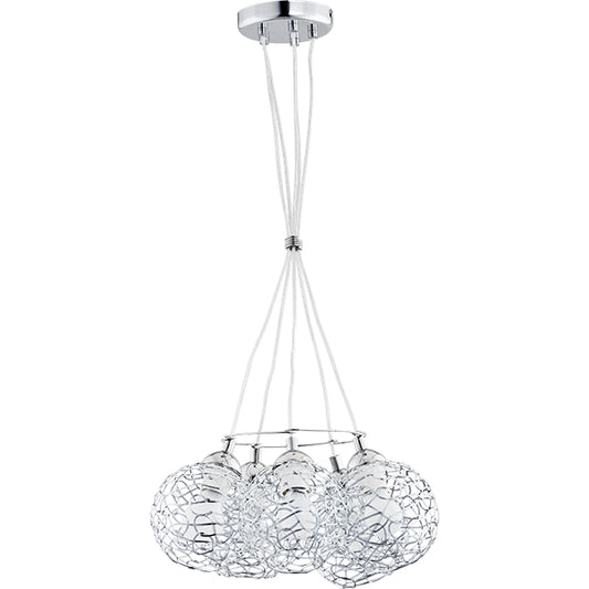 PENDANT LAMP ALFA AMASO Chrome 5 x E27