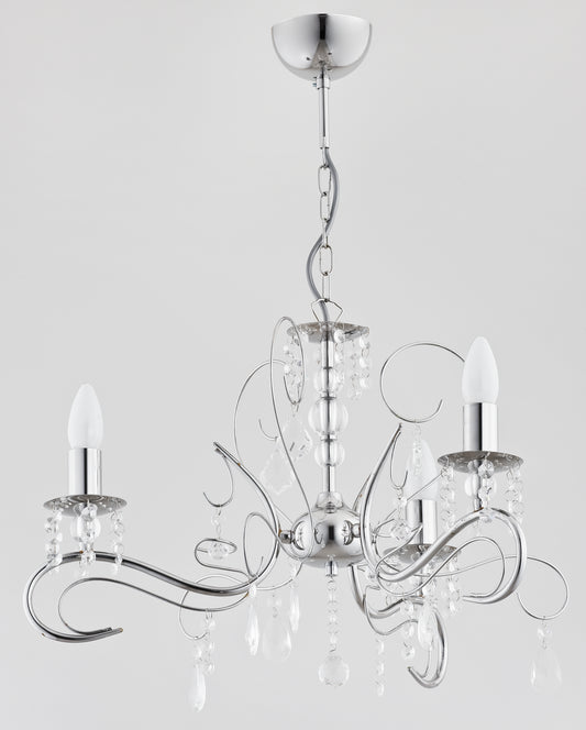 CHANDELIER ALFA ASTOR Chrome 3 x E14