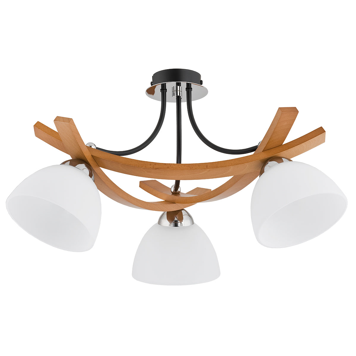 CEILING LAMP ALFA JONA  Wooden 3 x E27