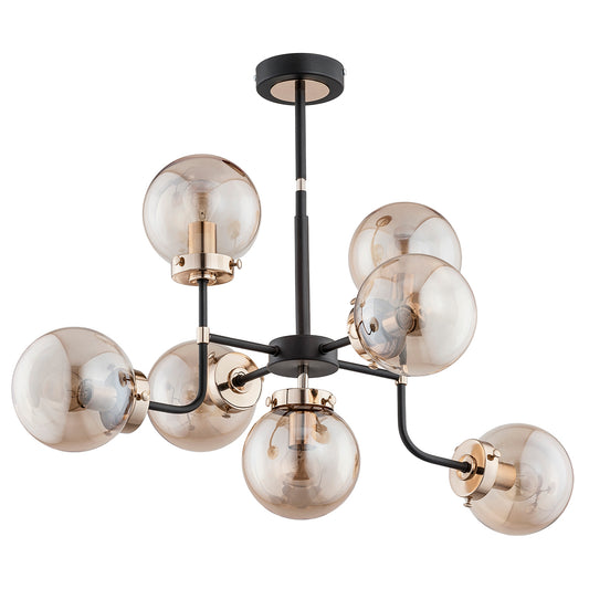 CEILING LAMP ALFA TRANSFORMERS Black & Gold 7 x E14